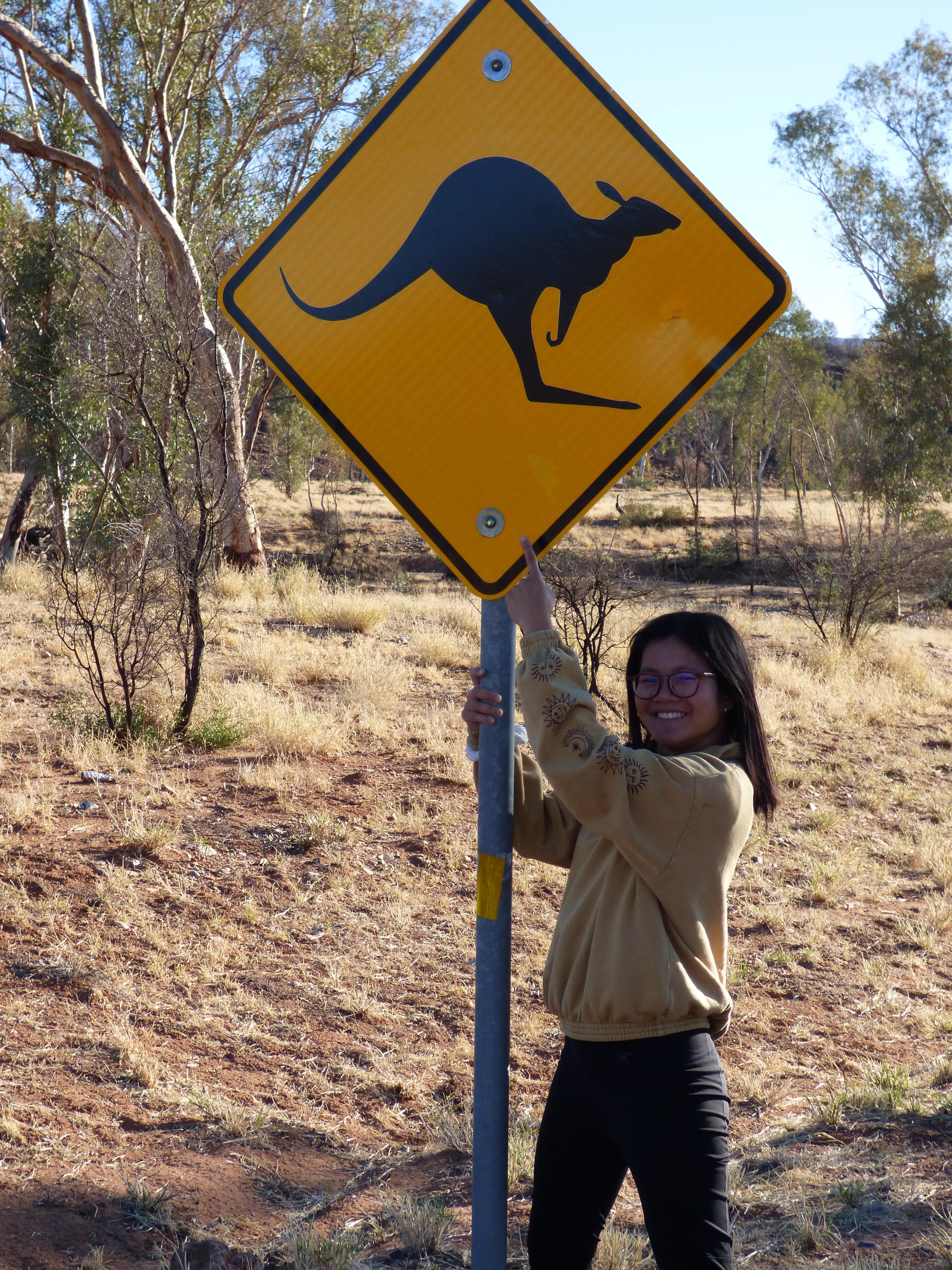Clarhà, en 2020, lors de son stage en Australie.